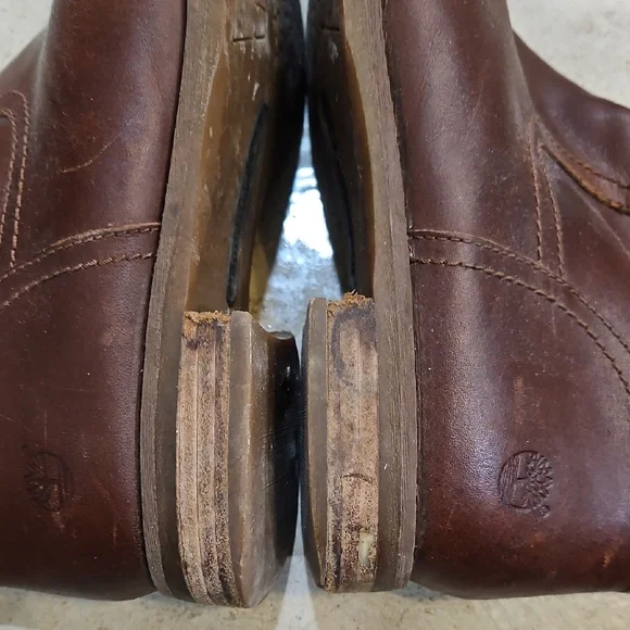 Women's Timberland Brown Leather Riding Boots - Picture 8 of 8